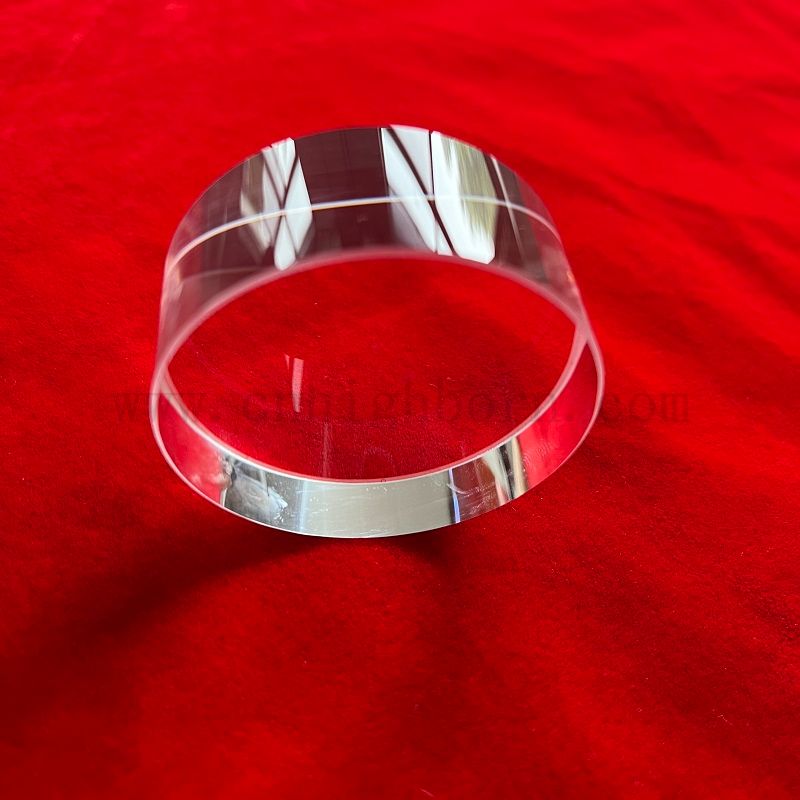 Plaque de verre de silice de silice transparent de grande taille personnalisée de haute qualité