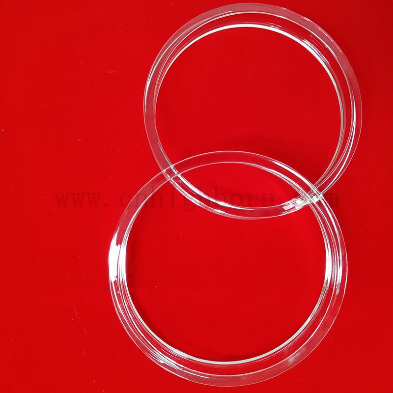 Produisez spécialement le tube de joint en verre de quartz avec bride de silice fusionnée 