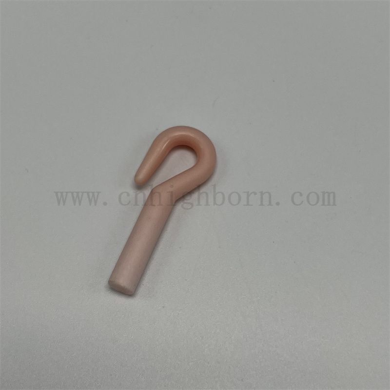 Résistance à l'usure 95% rose al2O3 Alumine Céramic Fil Guide Type de piège en céramique Type Guides