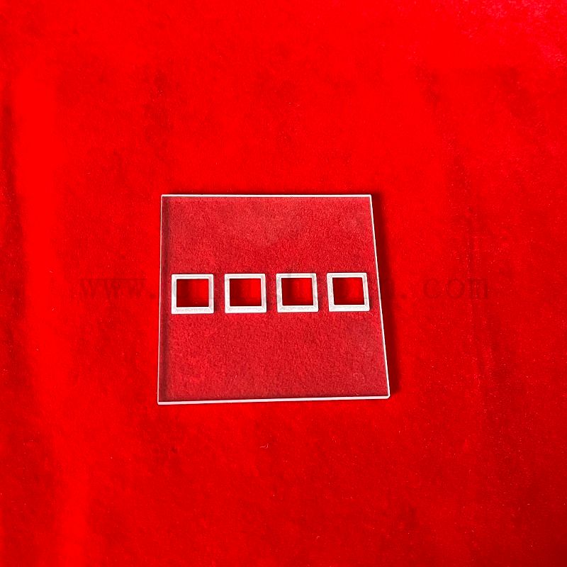 Panneau en verre de quartz poli avec multibore pour le tourbillon de l'eau de laboratoire