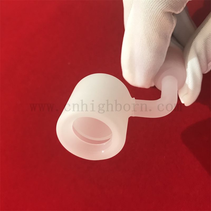 Résistance à la chaleur inférieur plat opaque milancier banger quartz blanc