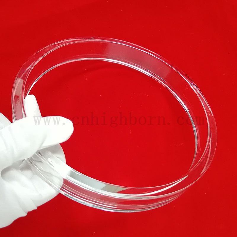 Produisez spécialement le tube de joint en verre de quartz avec bride de silice fusionnée 