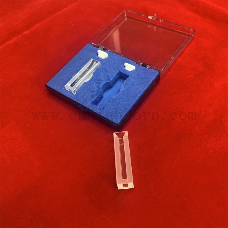 Recherche de résistance à la chaleur Research Quartz Glass Cuvette Analyzer Micro Flouromètre Cuchomomètre