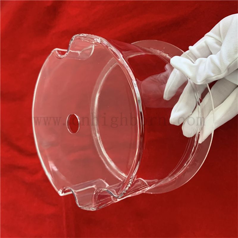 Instrument en verre de quartz à la chaleur à la chaleur en laboratoire personnalisée pour l'industrie chimique