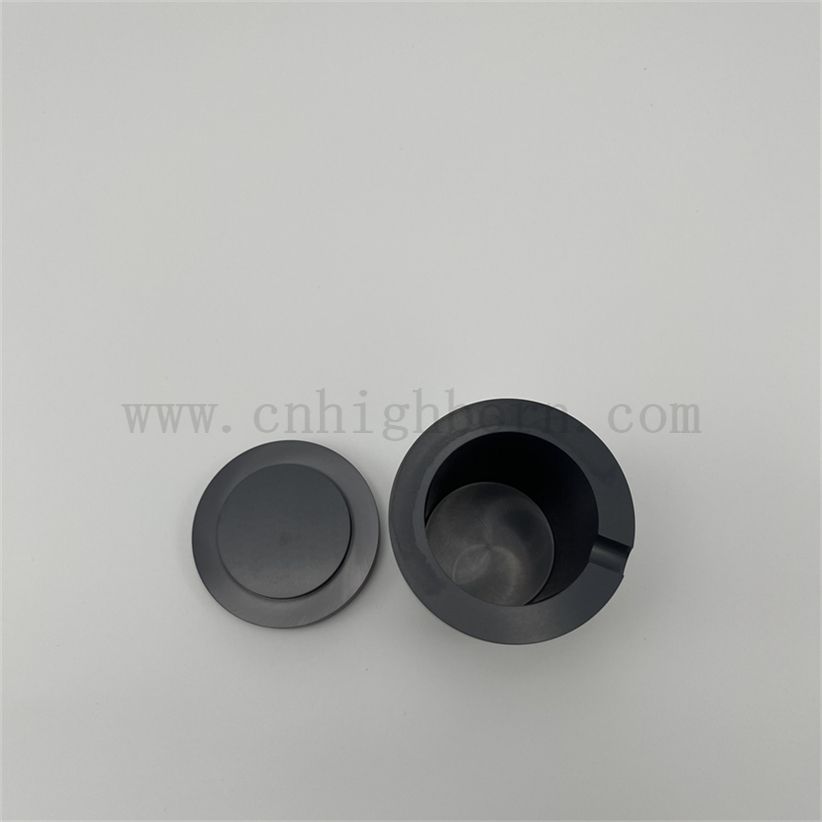 Traitement de précision sans pressage Slicon Carbide Sic Cerramic Merting Crucible Inner Mur Polied Ceramic Oil Cup