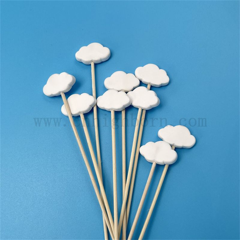 Formes 3D en céramique parfumé personnalisées non parfumées en plâtre Pierre de parfum avec arôme roseau de diffuseur