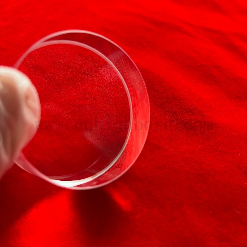 Plaque de verre de silice de silice transparent de grande taille personnalisée de haute qualité