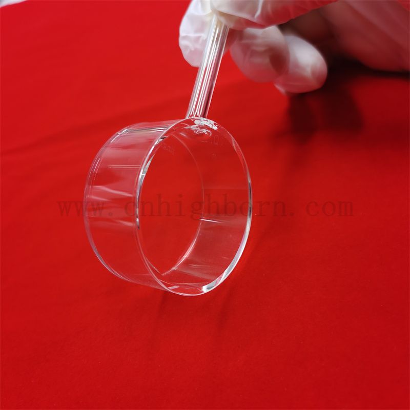Cles de flux de verre optique transparent personnalisés courte longueur de trajectoire avec tube de remplissage UV CUVETTES CUVETZ