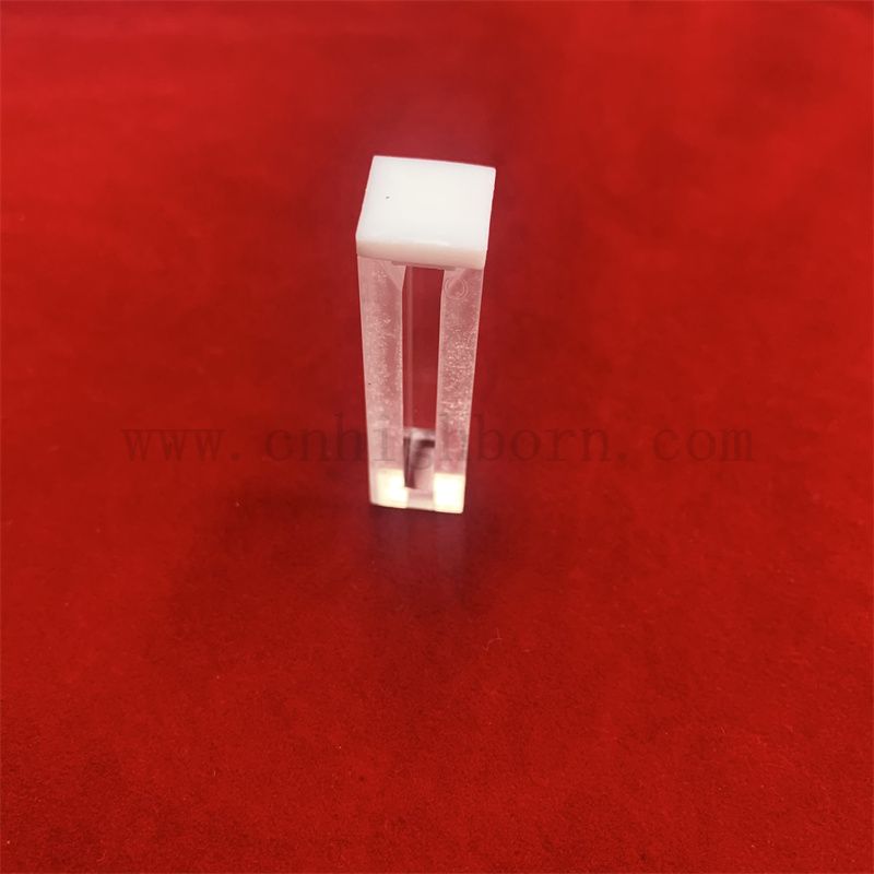 Recherche de résistance à la chaleur Research Quartz Glass Cuvette Analyzer Micro Flouromètre Cuchomomètre