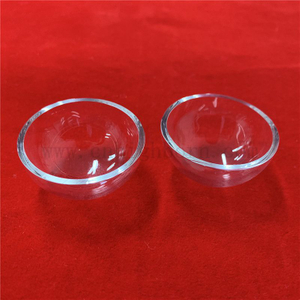 Demi-bol de silice fondue par creuset en verre de quartz d'espace libre de résistance thermique