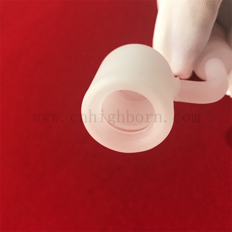 Résistance à la chaleur inférieur plat opaque milancier banger quartz blanc