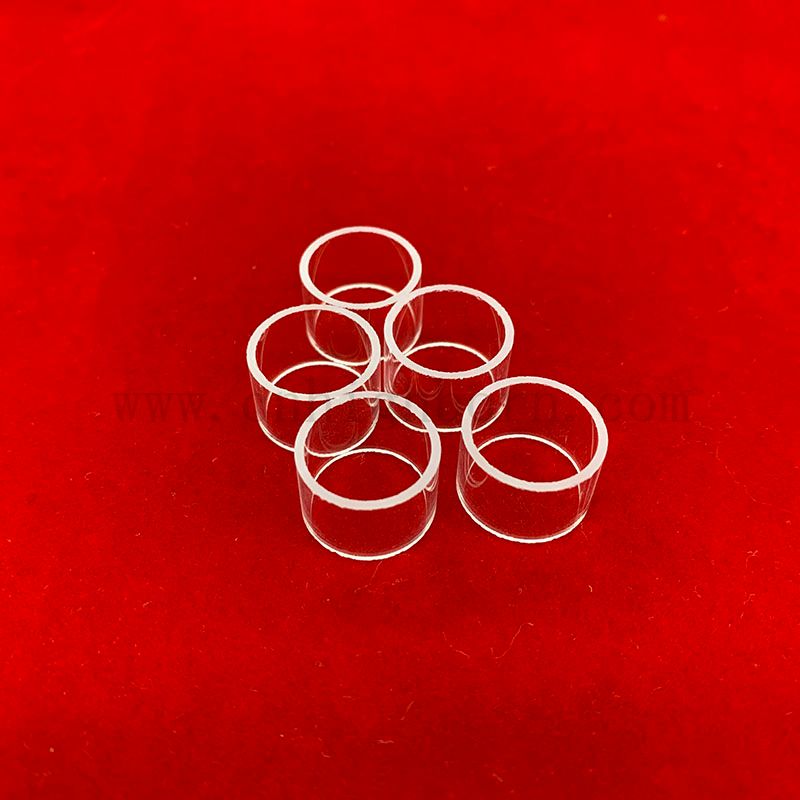 Anneau de verre de quartz de silice de polissage transparent pour le laboratoire de chimie