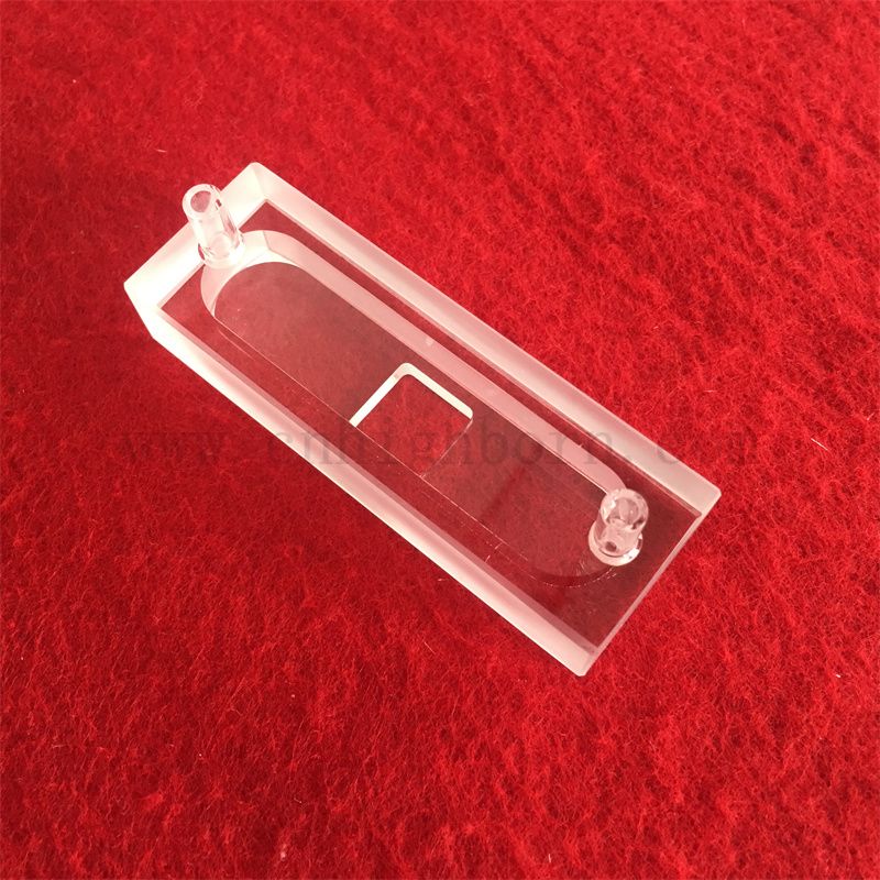 Cellule d'absorption personnalisée HiQH Qualité haute précision Clean à vitre optique transparent Cuvette en verre micro-quartz