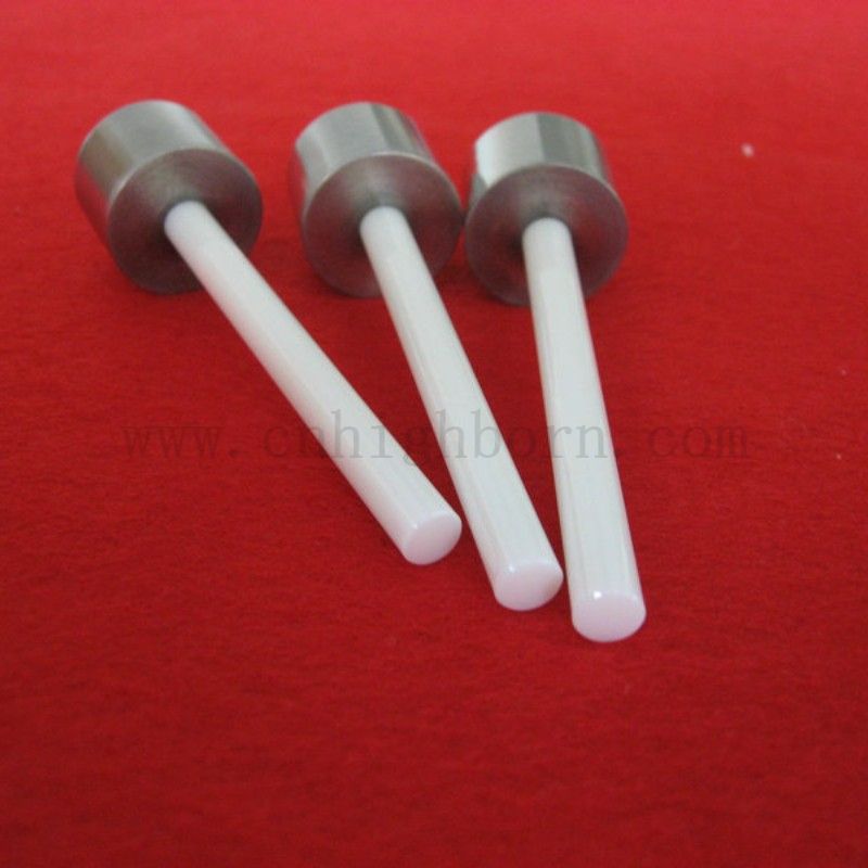 Plongeur de piston en céramique à haute précision personnalisé avec partie métallique