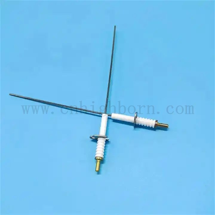 Chauffement d'eau d'électrode en céramique en alumine glacée à 95%.