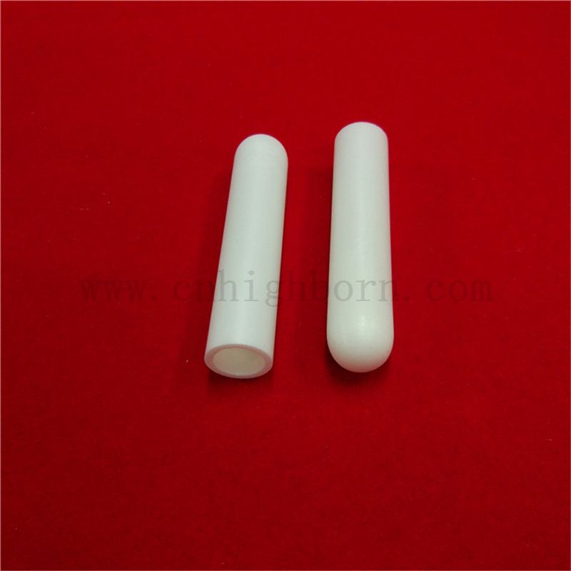 YSZ YTTRIA STABILISE TUBE CERAMIQUE DE ZIRCONIE avec une extrémité fermée