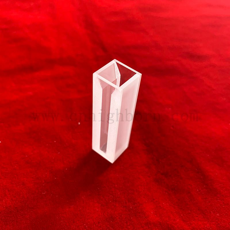 Spectrophotomètres standard 1,4 ml de quartz à clôture à fluorescence CUVETTE SILLE MICRO avec des murs givrés et avec un couvercle