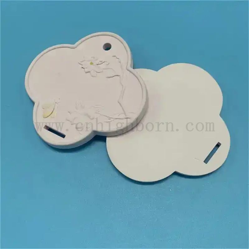 Modèle exquis blanc personnalisé Arôme Diffuseur Pendant Plaque en pierre en céramique