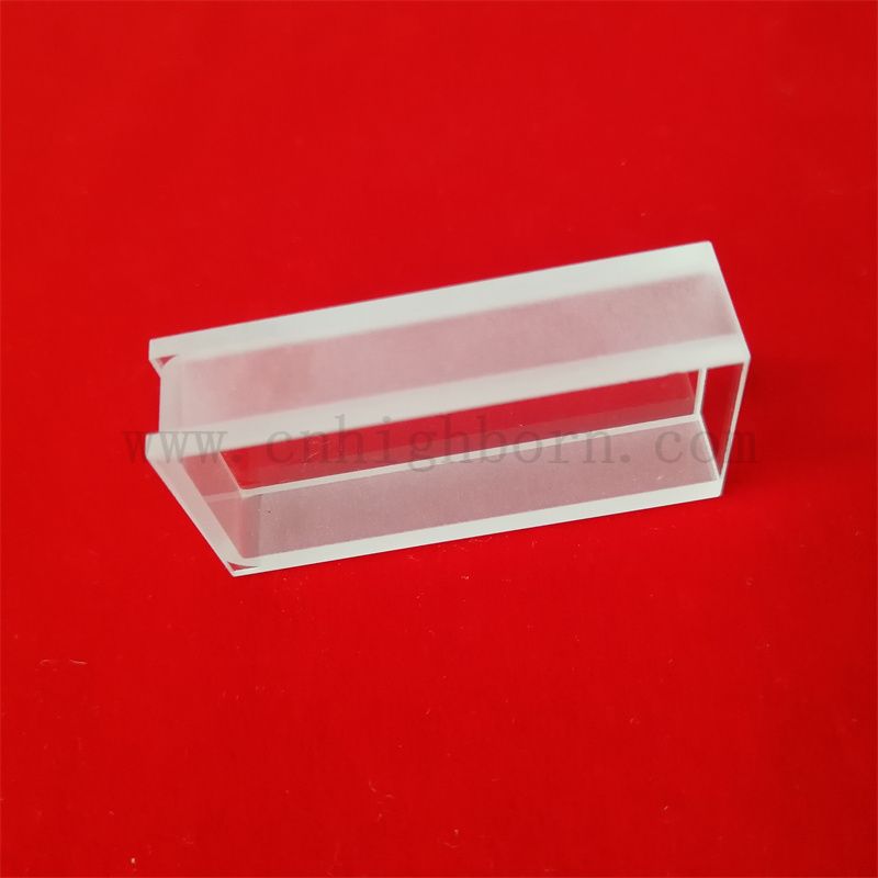 Recherche de laboratoire Clear Quartz Instrument Spectrophotomètre Spectrophotomètre CUVETTES DE VERRE OPTIQUE DE LETTRE DE QUARTZ