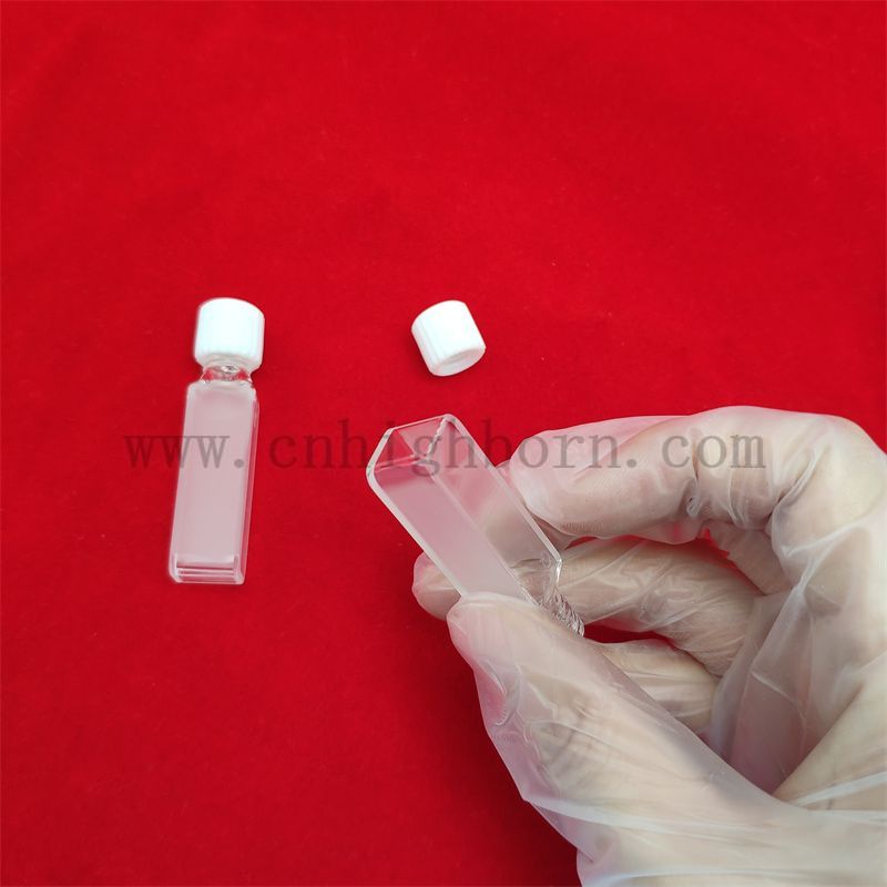 cuvette de quartz &agrave; fond rond