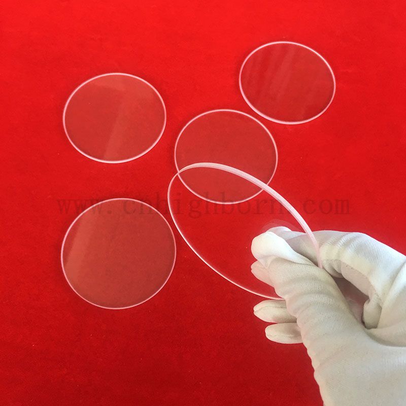 Disque rond en quartz de silice