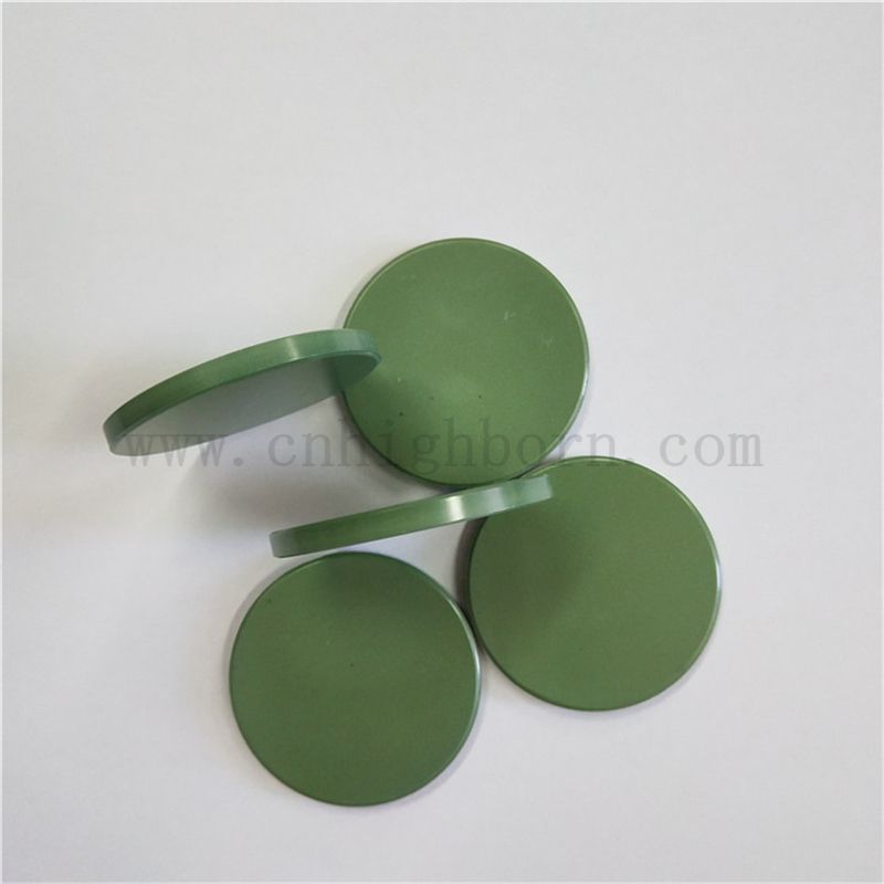 Disque céramique stabilisé zircone ZRO2 stabilisé en yttrium vert personnalisé
