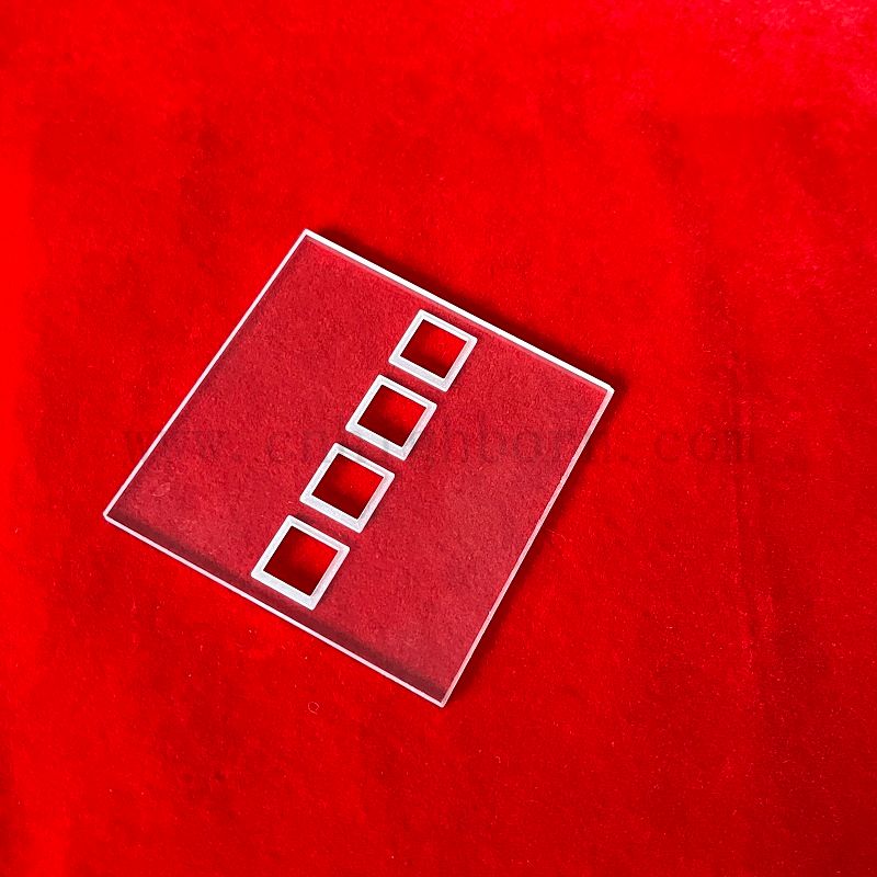 Panneau en verre de quartz poli avec multibore pour le tourbillon de l'eau de laboratoire