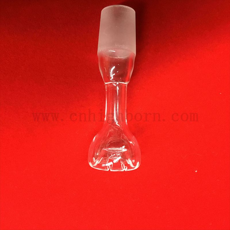 Résistance à la chaleur plus durable forme personnalisée banger en verre de quartz transparent