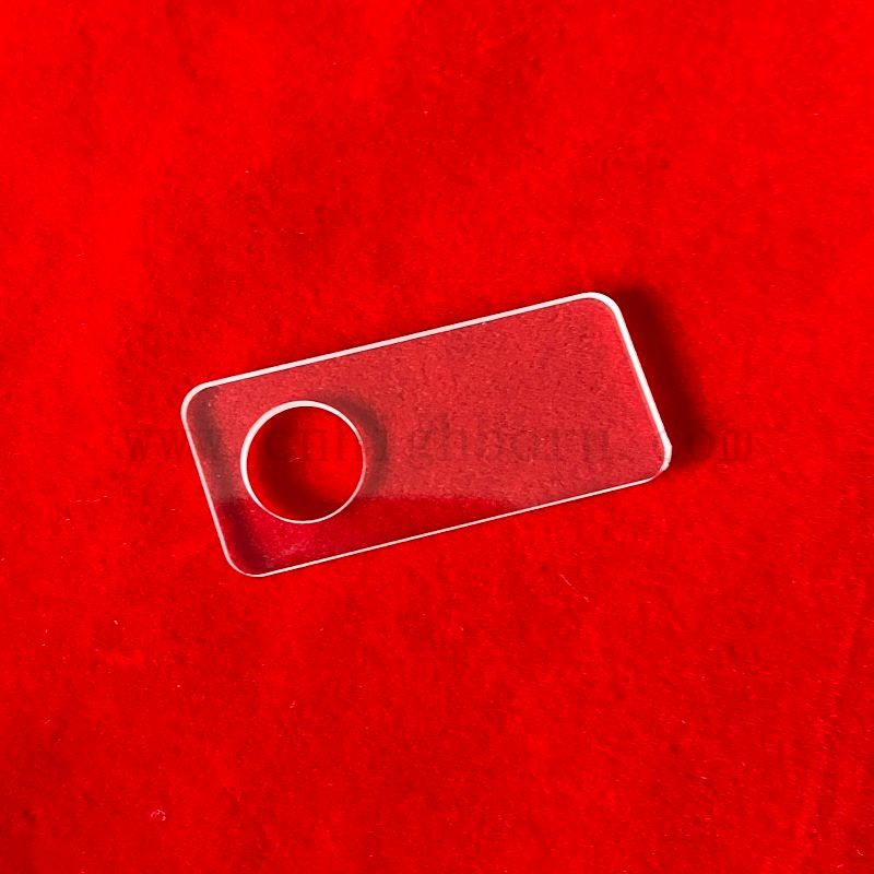 Feuille de silice de broyage transparente