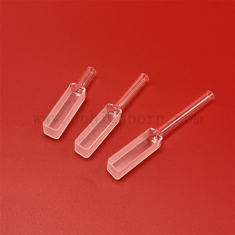 Fluoromètre UV Spectrophotomètre en verre Cuvette Path Longueur 10 mm Quartz CUVETTE rectangulaire avec joint gradué