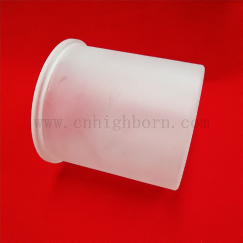 Résistance à la chaleur personnalisée à la silice fusionnée Creucible en quartz translucide