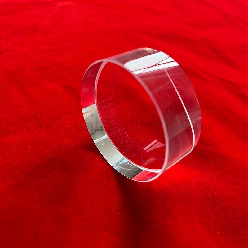 Plaque de verre de silice de silice transparent de grande taille personnalisée de haute qualité
