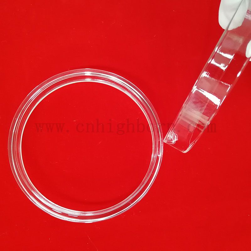 Produisez spécialement le tube de joint en verre de quartz avec bride de silice fusionnée 