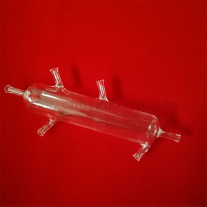 Tube de digestion en verre de quartz clair personnalisable de haute pureté, tube de réacteur en silice fondue par pyrolyse