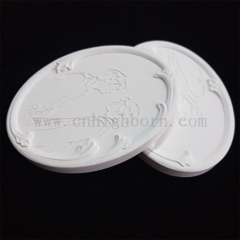 Silhouette Silhouette personnalisée Plaque de logo arôme évapore le disque de plâtre