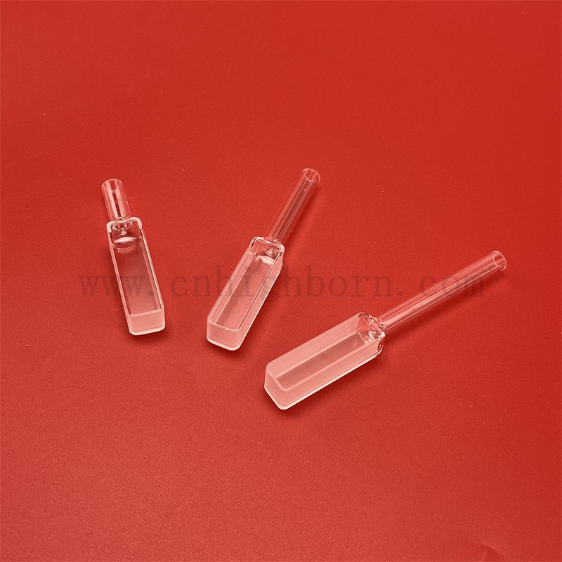 Fluoromètre UV Spectrophotomètre en verre Cuvette Path Longueur 10 mm Quartz CUVETTE rectangulaire avec joint gradué