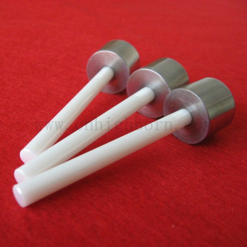 Plongeur de piston en céramique à haute précision personnalisé avec partie métallique