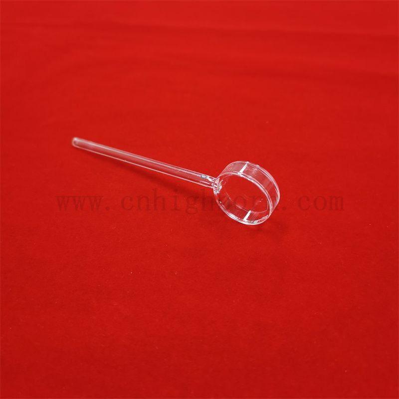 Échantillon de laboratoire Longue longueur de trajectoire claire grande cuve à quartz ronde pour spectrophotomètre UV