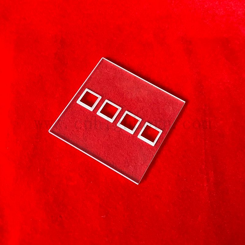 Panneau en verre de quartz poli avec multibore pour le tourbillon de l'eau de laboratoire