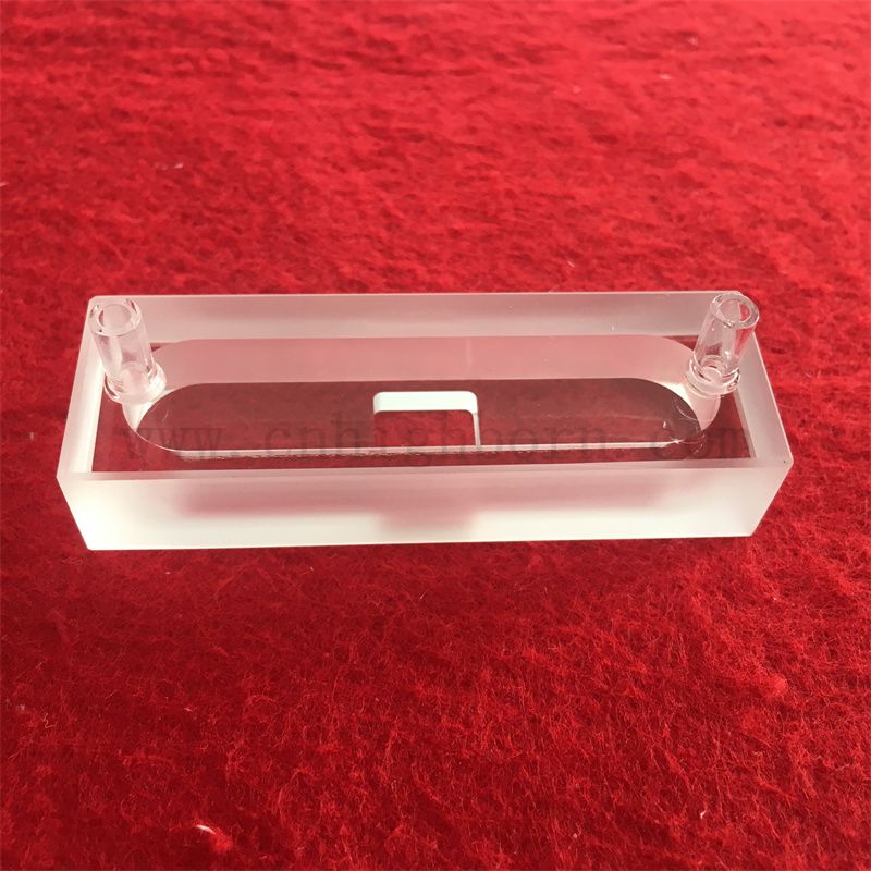 Cellule d'absorption personnalisée HiQH Qualité haute précision Clean à vitre optique transparent Cuvette en verre micro-quartz