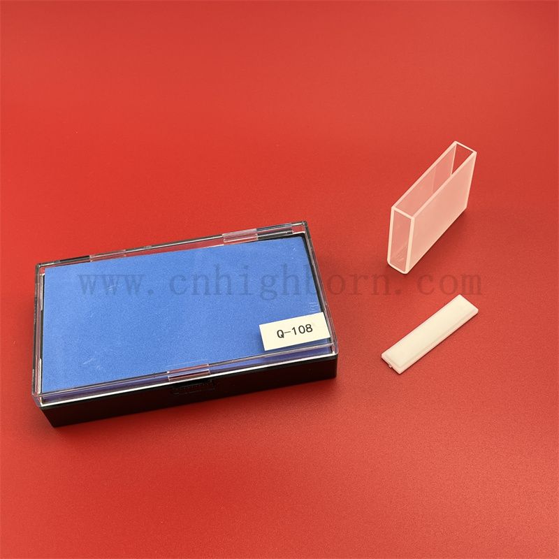 Couvette d'échantillon fluorescent de laboratoire CUVETTE 17,5 ml Q / G108 Cellule en verre de quartz
