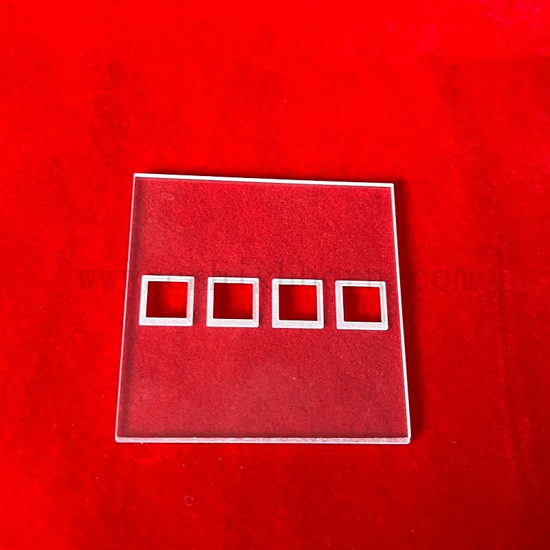 Panneau en verre de quartz poli avec multibore pour le tourbillon de l'eau de laboratoire