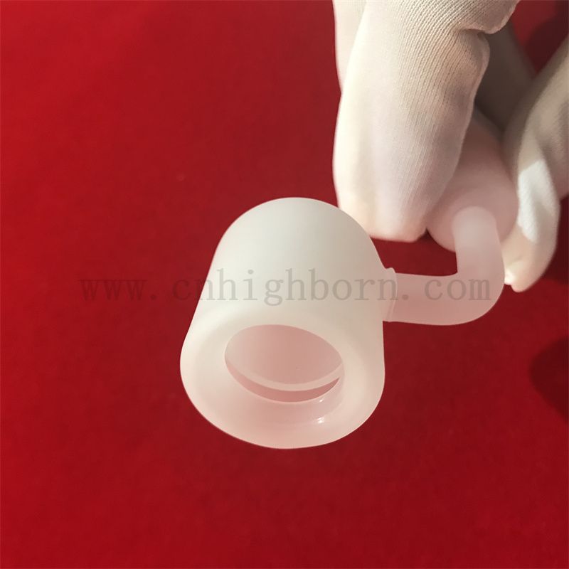 Résistance à la chaleur inférieur plat opaque milancier banger quartz blanc