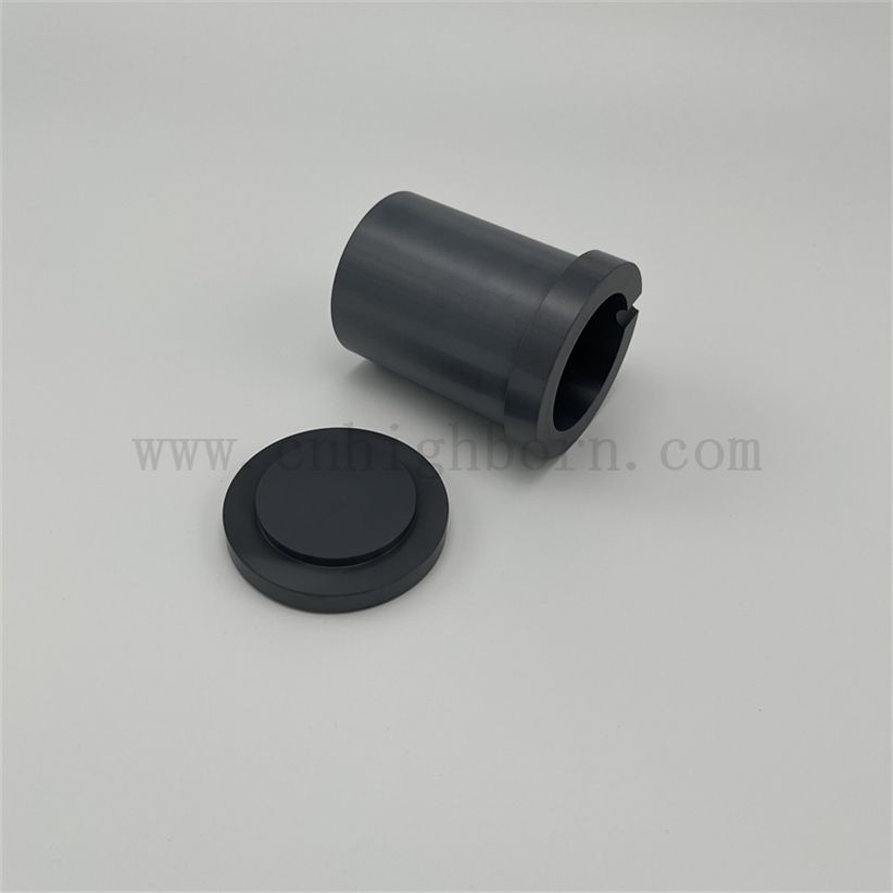 Traitement de précision sans pressage Slicon Carbide Sic Cerramic Merting Crucible Inner Mur Polied Ceramic Oil Cup