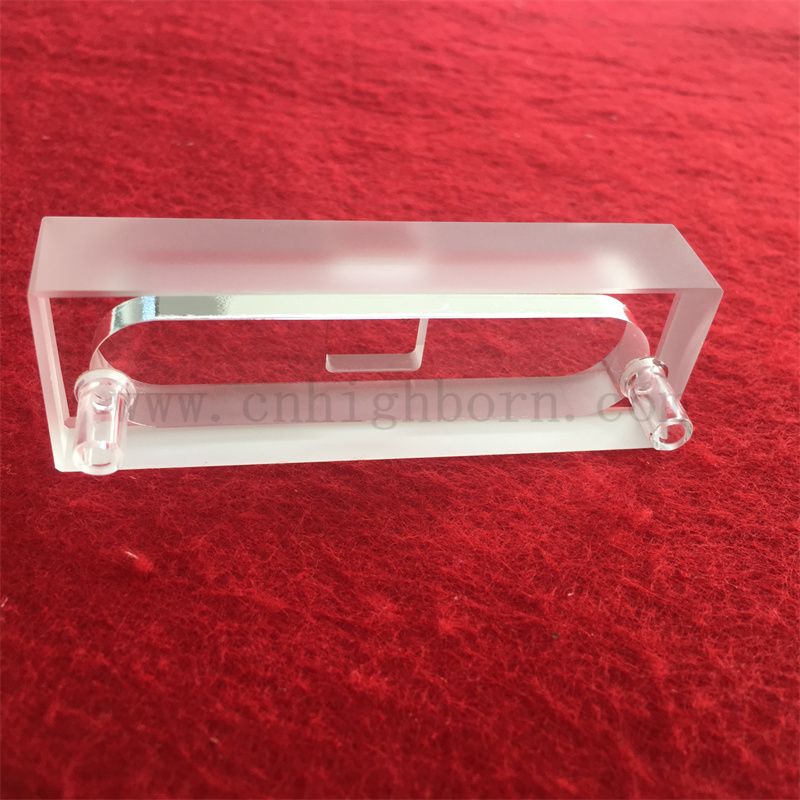 Cellule d'absorption personnalisée HiQH Qualité haute précision Clean à vitre optique transparent Cuvette en verre micro-quartz