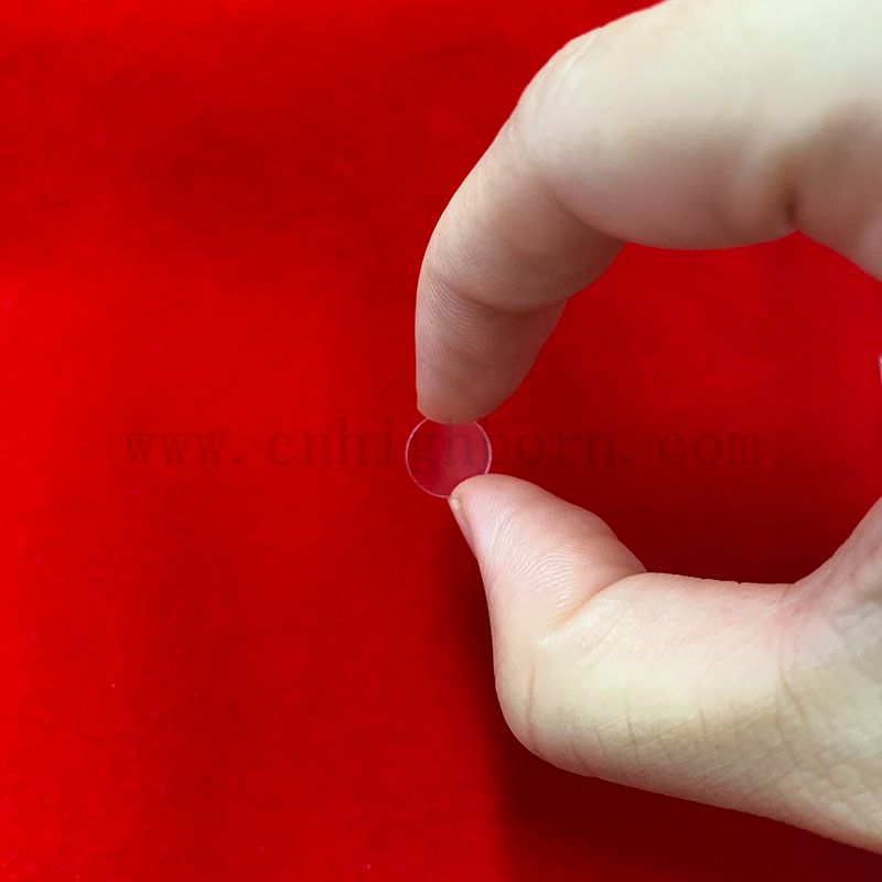 Fenêtre de visualisation en verre de quartz optique à haute température à haute température