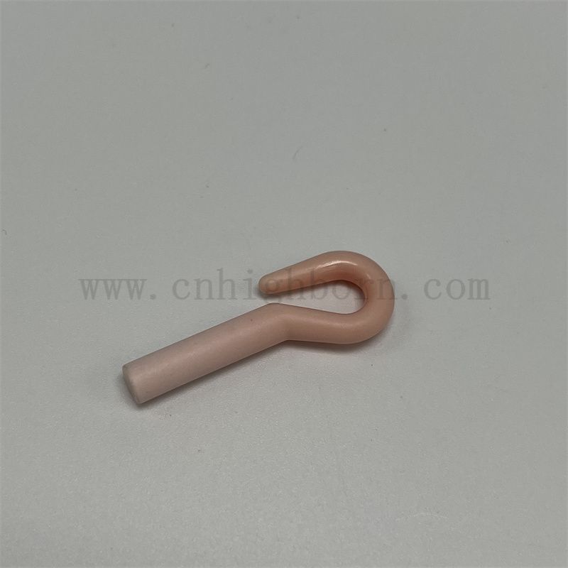 Résistance à l'usure 95% rose al2O3 Alumine Céramic Fil Guide Type de piège en céramique Type Guides