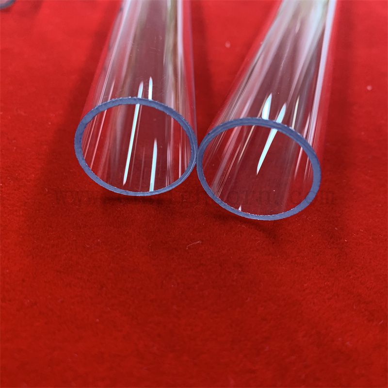 Fabricant de résistance à la chaleur Personnaliser le tube en verre de quartz UV-stop