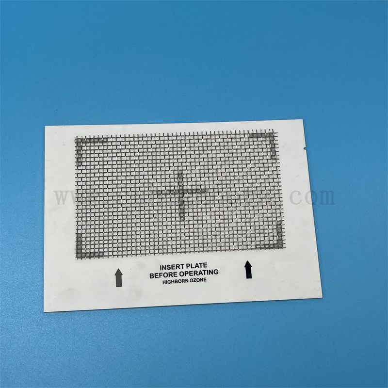Plaque d'ozone en céramique en maille en métal en acier inoxydable pour les machines d'ozone