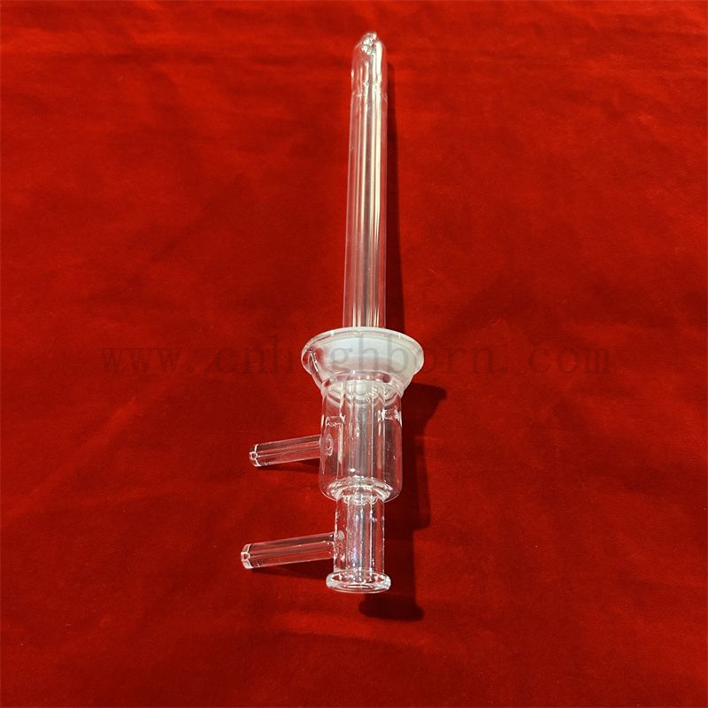 Résistance à la chaleur claire Forme personnalisée Tube en verre de silice fusionnée